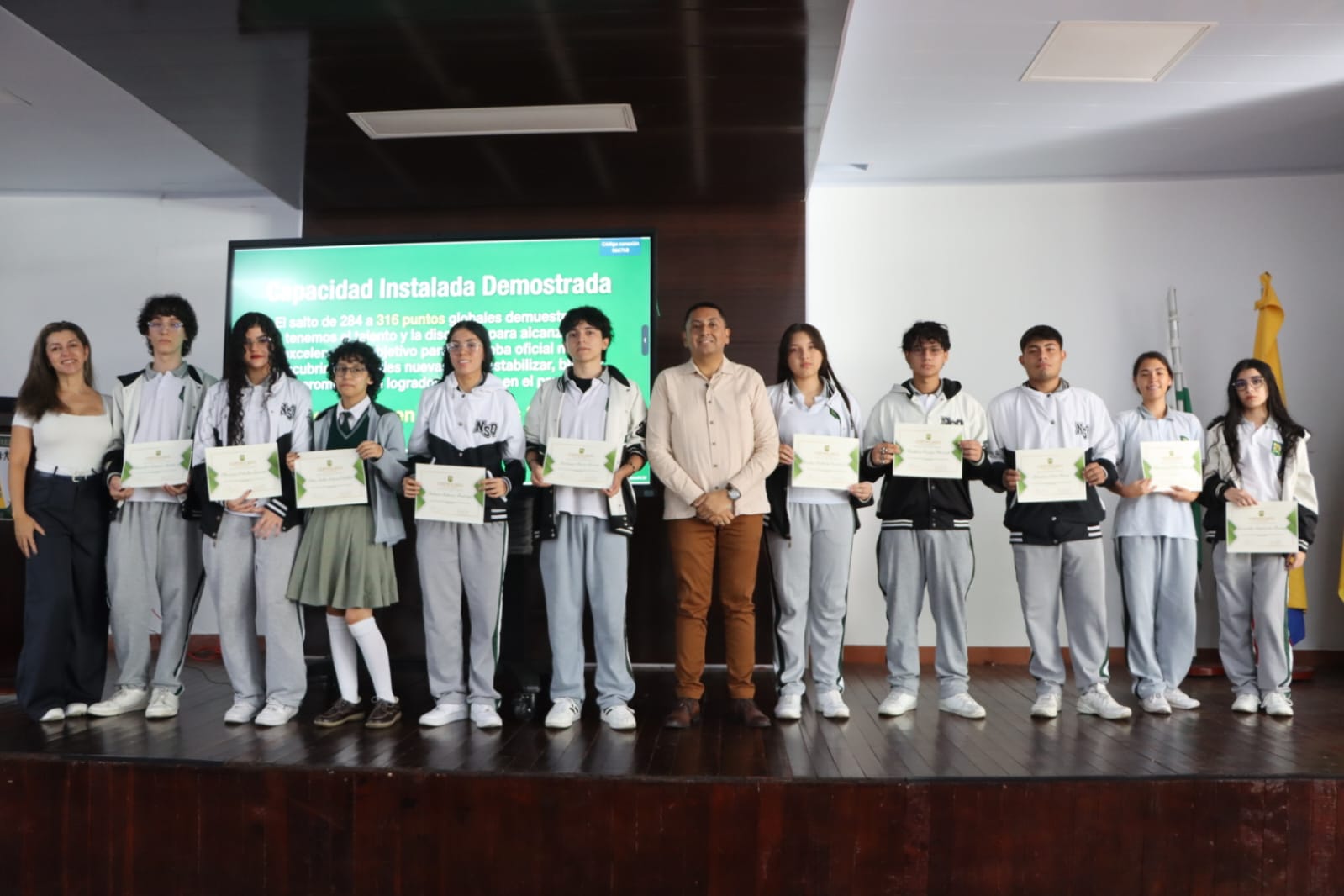 Premiación de estudiantes destacados